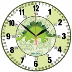 Dino Edukacyjny zegar ścienny dla dzieci Bezgłośny mechanizm St