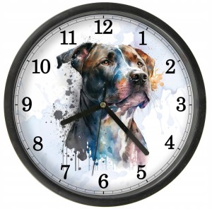 Pies 6 Zegar z Pupilem z szybką Bezgłośny mechanizm wiele wzorów