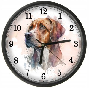 Pies 7 Zegar z Pupilem z szybką Bezgłośny mechanizm wiele wzorów