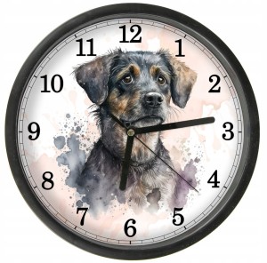 Pies 8 Zegar z Pupilem z szybką Bezgłośny mechanizm wiele wzorów