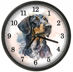 Pies 2 Zegar z Pupilem z szybką Bezgłośny mechanizm wiele wzorów