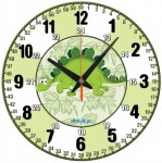 Dino Edukacyjny zegar ścienny dla dzieci Bezgłośny mechanizm Gk