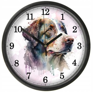 Pies 9 Zegar z Pupilem z szybką Bezgłośny mechanizm wiele wzorów