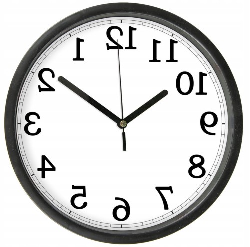 Zegar chodzący do tyłu Anty zegar zabawny gadżet prezent