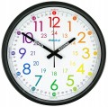B4 Nauczyciel czasu Cichy zegar ścienny do nauki BARDZO DUŻY 38 cm metal
