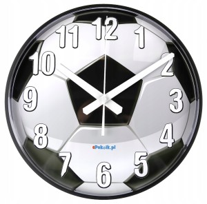 Piłka nożna Biedronka Cichy zegar ścienny dla kibica 28 cm