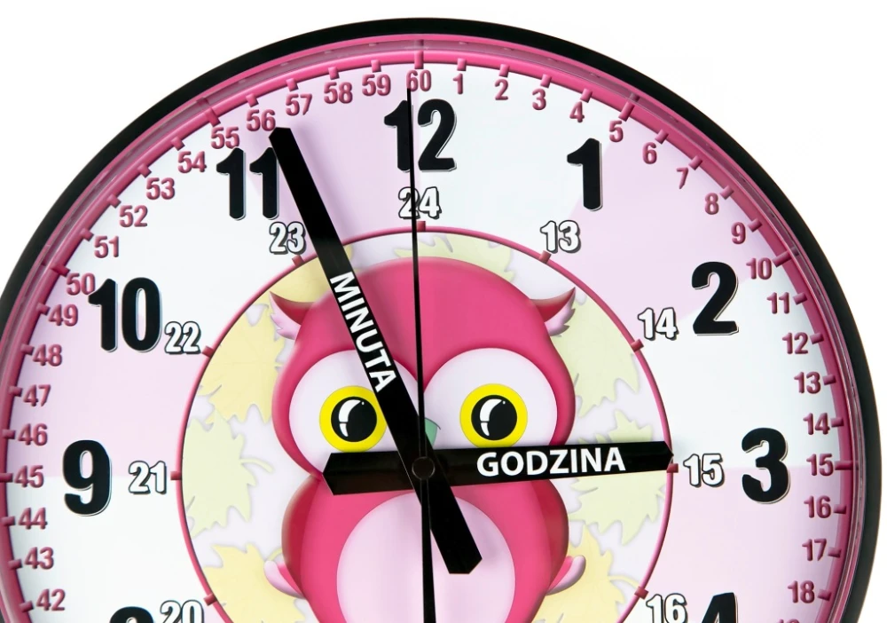 So28 Nauczyciel czasu Cichy zegar ścienny do nauki dla dzieci 28 cm