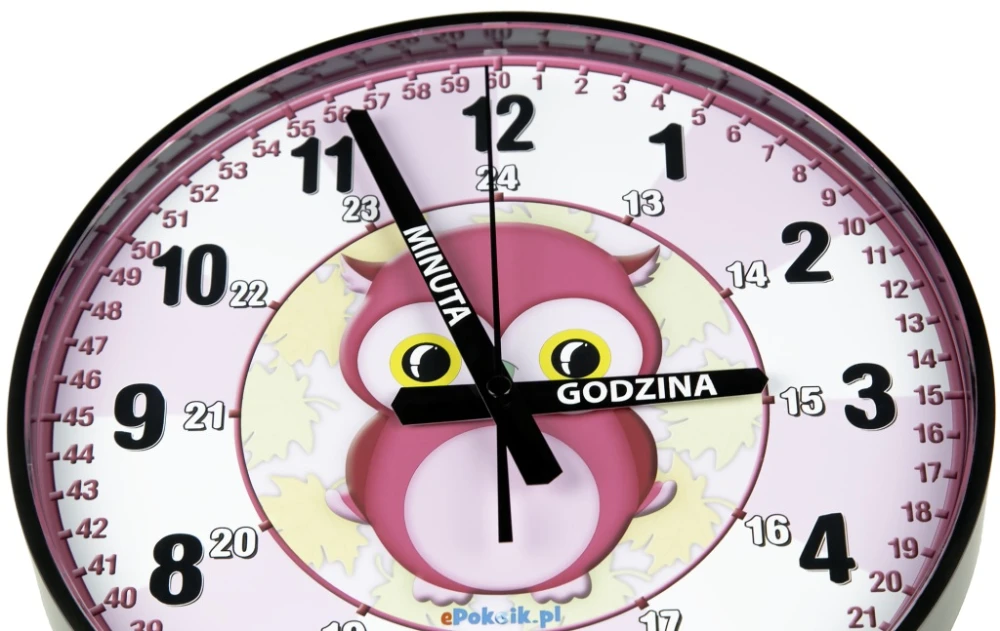 So28 Nauczyciel czasu Cichy zegar ścienny do nauki dla dzieci 28 cm