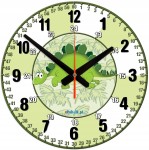 Dino Edukacyjny zegar ścienny dla dzieci Bezgłośny mechanizm G