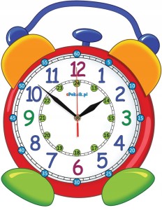 Pan Budzik Edukacyjny zegar ścienny dla dzieci
