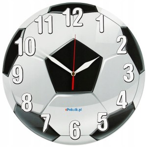 Piłka Nożna zegar ścienny dla dzieci Bezgłośny mechanizm PB