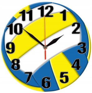 Piłka Do Siatkówki zegar ścienny dla dzieci Bezgłośny mechanizm PN