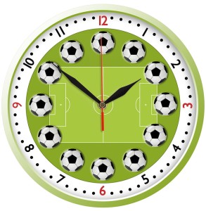 Piłka Nożna zegar ścienny dla dzieci Bezgłośny mechanizm - wzór 105