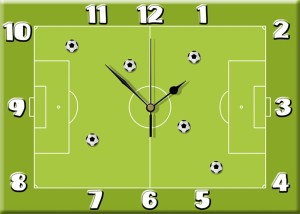 Boisko Zegar ścienny dla dzieci Bezgłośny mechanizm