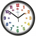 Edukacyjny zegar ścienny dla dzieci Z szybką Bezgłośny mechanizm - KC II